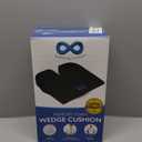 Everlasting Comfort Car Seat Cushion for Driving - Wedge Car Cushion for Office, Travel, Gaming Chair Memory Foam Driver Booster for Short People, Non-Slip, Washable Cover, Back & Sciatica Relief