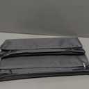 4pack Bed Sheet Organizer, Foldable Linen Closet Organizers and Storage with Sealed Design, Queen & King Size Sheet Storage with Window, Closet Organizer for Bedsheets/Blankets/Clothes, Grey