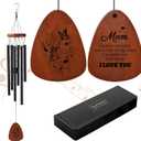 PRSTENLY Gifts for Mom from Daughter Son- Moms Wind Chimes Gifts from Kids for Birthday Valentines Day Mothers Day Christmas Best Mom Ever Gift