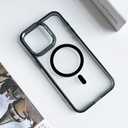 Magnetic for iPhone 16 Pro Max Case 6.9'' [Compatible with MagSafe] Full-Body Phone case with Built-in Glass Screen Protector& Camera Protector,Drop Proof 16 Pro Max Cover,Black
