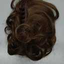 Claw Clip Short Ponytail Messy Bun Hair Piece Bendable Hair Branch Extensions Fluffy Wavy Curly Synthetic Versatile Chocolate Hairpieces