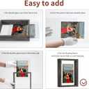 ArtVibes 4x6 Floating Picture Frame Set of 2, Double Glass Picture Frame for up to 6x8 Photos, Picture Frames for Wall and Tabletop Display, Rustic Brown
