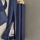 Yellow Mountain Imports American Mahjong Set, Indigo Tides - Blue Soft Case, 4 All-in-One Racks with Pushers, Wright Patterson Scoring Coins, Dice, & Wind Indicator