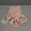 Baby Girl Clothes Newborn Romper Dress Infant Lace Ruffle Sleeveless Summer Outfits with Headband 0-12 Months, Pink