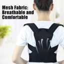 Posture Corrector for Kids Adjustable Back Straighter with Shoulder Pads Upper Back Posture Brace for Teenagers to Provide Spinal Support Improve Posture and Prevent Slouching (Small, waist size 15.7-23.6in)