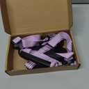 ApakBak No Pull Dog Harness with Handle, Reflective with Leather Trim | Adjustable Easy Walk Harness, Heavy Duty Nylon , Escape Proof Pet Vest for Puppy Small Medium Large Dogs, Purple, S