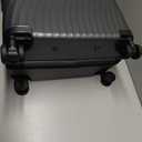 ECOHUB Hardside Expandable Carry On Luggage, Recycled PC 24" Rolling Luggage 26x16x11 Airline Approved with Spinner Wheels & TSA Lock, Lightweight Hardshell Travel Suitcase, 24inch Carry-on Grey