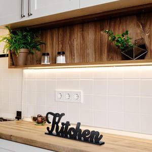 Kitchen Wood Decorative Table Sign Rustic Farmhouse Decoration Country Wooden Letters for Kitchen Home and Living Room