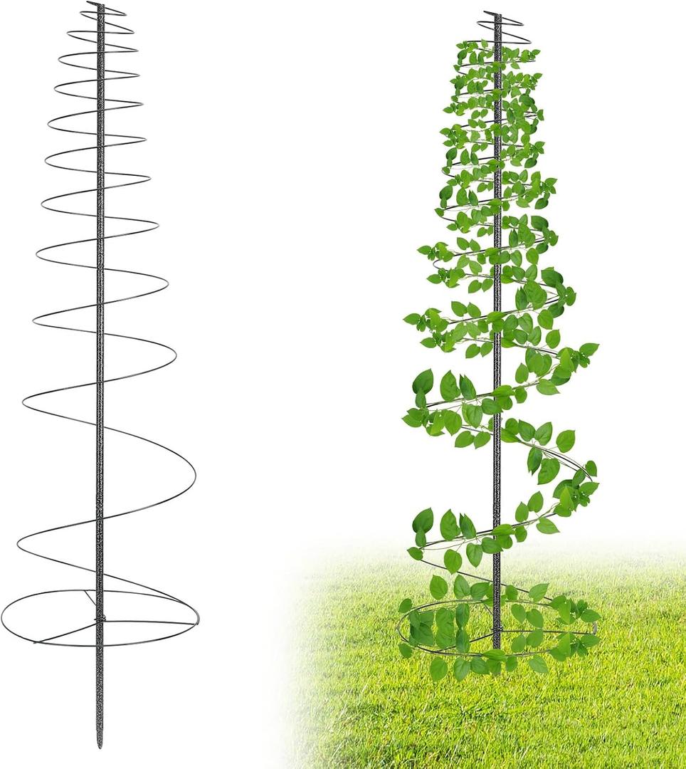 Outdoor Metal Trellis for Climbing Plants, Heavy Duty Rustproof Garden Trellis 45in, Sturdy Plant Support for Roses, Ivy, Tomatoes, Cucumbers, Flowers