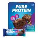Pure Protein Galactic Brownie Protein Bars 20g Protein, 3g Sugar, 190 Calories (12 count) Low Sugar* High Protein Snack - Gluten Free - Perfect for a Healthy Snack (EXP 05/29/27)