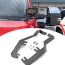 WSays Upper Hood Hinge Ditch LED Light Mount Brackets Compatible with Ford F250/F350/F450/F550 Super Duty 2017-2022