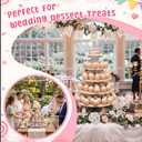 Nuanchu 5 Tier Large White Cupcake Stand for Wedding Christmas, Round