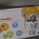 Bright Starts Playful Paradise Portable Compact Automatic Baby Swing with Music, Unisex, Newborn +