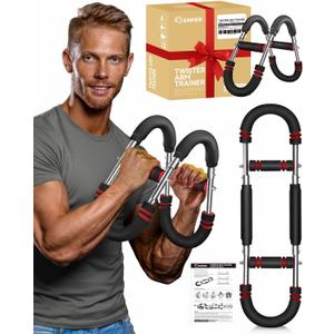 2026 New Saker PowerTwist Arm Trainer, Adjustable Forearm Strengthener, Arm Exercise and Chest Workout Equipment for Home Gym, for Men, Ideas for Fitness Enthusiasts