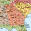 Swiftmaps 32x50 United States Classic Premier Blue Oceans 3D Wall Map Poster (Laminated)