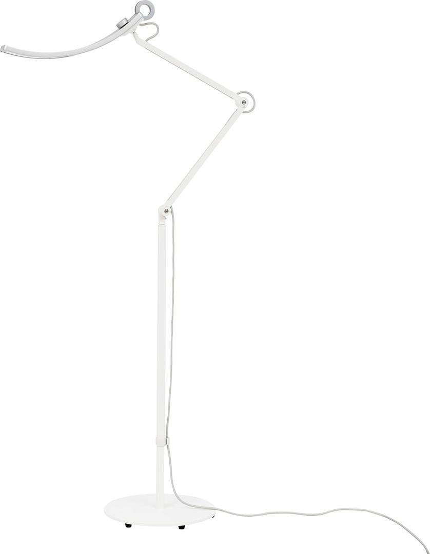 BenQ e-Reading Floor Lamp | Eye-Caring for Living Room, Bedroom, Home Office | Ultrawide, Bright, Dimmable with 13 Color Modes | Adjustable Arm | Matte Silver