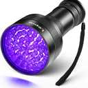 Lepro 51 LEDs UV Light Handheld Blacklight, UV Flashlight Black Light, 395nm Detector for Pet Urine, Stains, Bed Bug and Scorpions, Battery Not Included