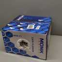 MONK CABLES | CAT6 Plenum Cable 1000ft | UTP, 23AWG, 550MHz | DSX-8000 Certified | Most Certified Cable of The Whole Market (White)