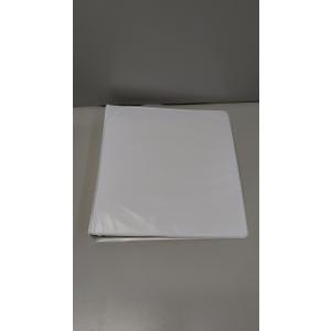Cardinal Economy 3-Ring Binders, 2", Round Rings, Holds 475 Sheets, ClearVue Presentation View, Non-Stick, White, Carton of 12 (90641)