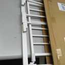 Babelio Metal Baby Gate, 29-43" Auto Close Easy Install Pet Gate PressGuard P7, Extra Wide Walk Thru Child Safety Gate, 30" Tall Pressure Mounted Dog Gate for Doorways & Stairs, White