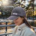 Tbstlumd New Mom Hat for Women, Funny Adjustable Cotton Embroidered Mama Baseball Cap (One Size)