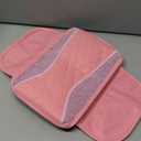 Fkewp Bling Car Center Console Cover, Sparkling Leather Armrest Cushion Pad with 2 Storage Pockets, Comfortable Shiny Middle Console Cover for Most Vehicles, Car Accessories (Pink)