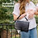 KeaBabies Portable Diaper Changing Pad, Travel, Car - Large Waterproof Baby Changing Mat, Wipeable, Padded, On The Go Travel Diaper Clutch Bag, Easy to Use Pockets for Newborn Essentials (Acacia)