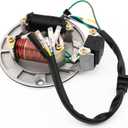 2 Coil Ignition Magneto Stator Plate Replacement for Taotao Kazuma Meerkat Mini Falcon scooter compatible with125cc 110cc 90cc 70cc 50cc dirt bike