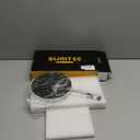 White Paper Towel Holder Countertop, White Kitchen Accessories Decor, Stainless Steel, Weighted Base, Paper Towel Roll Holder Stand with Ratchet Mechanism for Kitchen Bathroom Farmhouse Essentials