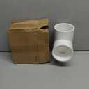 3 Way 3" PVC Tee Pipe Fittings Adapter (Socket x Socket x Socket) Furniture Grade SCH40 3 Inch PVC Elbow Pipe Connector for DIY PVC Shelf Garden Support Structure Storage Frame