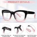 Progressive Multifocus Reading Glasses for Women Men Blue Light Blocking Computer No Line Multifocal Readers