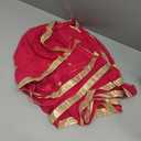 themilestocks Woman's Embroidered Chiffon Dupatta Scarf Shawl Wrap Soft Indian Bridal Wedding - Off White (90 Inches X 32 Inches || 228 cm X 81cm, Dark Pink)