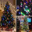 KAQ Outdoor C9 Multicolor Easter Lights, 2PK 100 LED 98ft Extendable Plug in String Lights for Outside, Waterproof Light Wedding Party Outdoor&Indoor Easter Decorations (Multicolor)