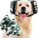 Dog Ear Muffs Noise Protection,uaidie Noise Cancelling Headphones for Dogs, Ear Covers for Hearing Protection and Anxiety - Camouflage