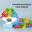 Multipurpose Go 50 Pcs Board Games for Kids & Adults Tetra Tower Balance Stacking Toys Perfect for Family Games, Parties, Travel