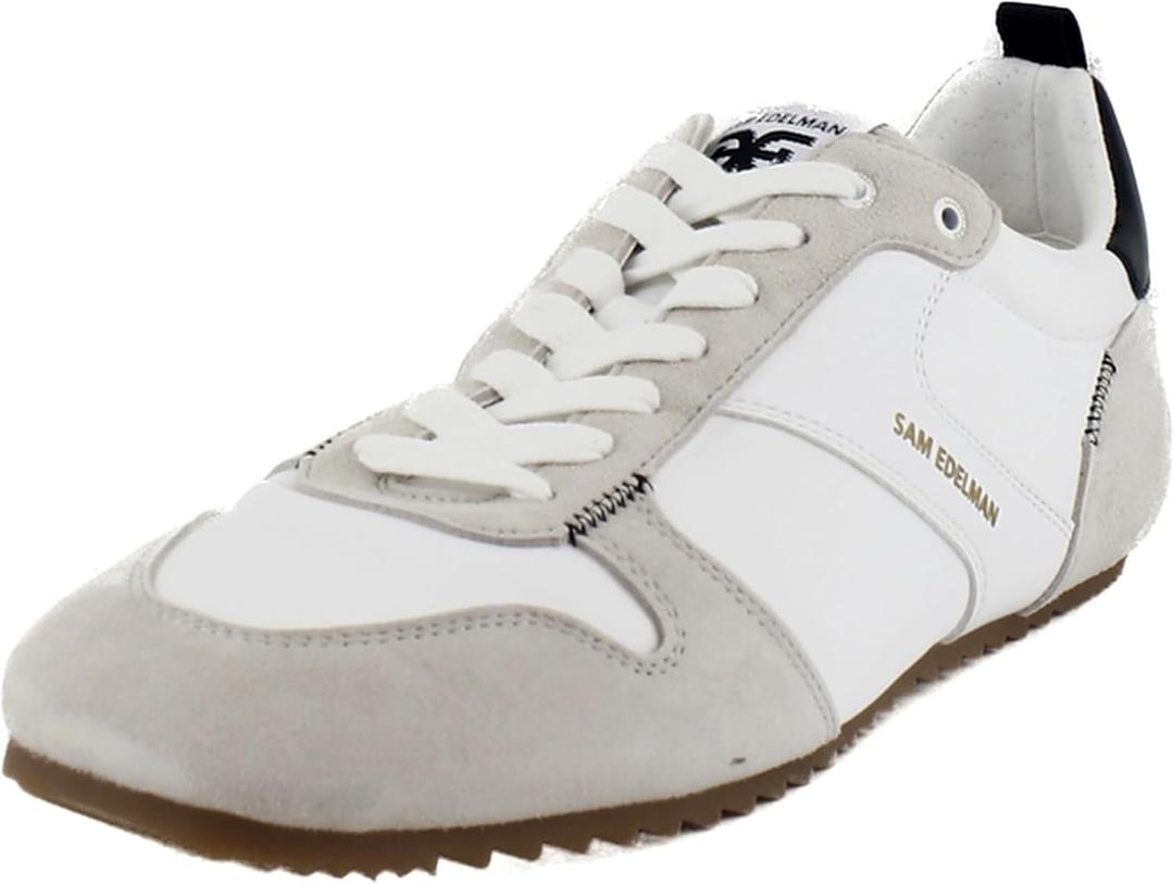 Sam Edelman Women's Zaria Sneaker (8.5, White/Black)