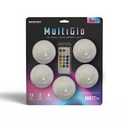 LED Puck Lights with Remote, AA Battery Powered Operated, 5 Pack
13 Color RGB with Dimmer, Timer, Wireless Push Touch Night Light, For Closet Under Cabinet. Remote is missing