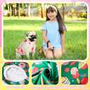 42 Pcs Summer Hawaiian Dog Shirts for Medium Dogs Bulk Breathable Sleeveless Puppy Clothes Cute Pet Tank Tops Outfit Pack, Fruit Printed Apparel for Pug Schnauzer Puppies