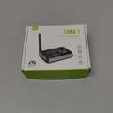 Bluetooth Transmitter Receiver 3-in-1 Bluetooth 5.0 Audio Adapter for 2 Headphones With Bypass Volume Control Low Latency Long Range LCD Display ON/OFF Optical AUX RCA for TV Home Stereo Speaker