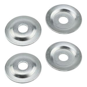 MEETOOT 4PCS Arbor Washers for Bowl Type Bench Grinders Flangeless Disk Hole Diameter 10mm Embossing Pad for Polishing Steel Wire Wheel Grinding Wheel