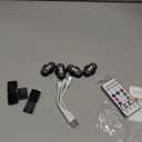 4PCS Wireless LED Strobe Lights with Remote Control, 8 Colors USB Charing Waterproof Anti-Collision Led Emergency Warning Lights for Car Motorcycle Drone Aircraft Bike