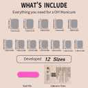 4 x Solid Color Press on Nails Short Square Fake Nails Pure Nude Color False Nails Glossy Glue on Nails Reusable Artificial Acrylic Nail Full Cover Nude Stick on Nails for Women Girls Manicure 24Pcs (24 Fl Oz (Pack of 1), W06)