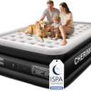 CHERIMOR King Size Air Mattress with Built-in Pump 18in, Upgraded Honeycomb