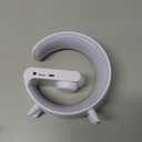 Smart Wireless Charging Alarm Clock with Bluetooth Speaker, App Controlled Bedside Lamp Table Light and Night Light, Bedroom Home Decor, Gift for Girls Boys and Family for Birthday Christmas (White) (1 pack)