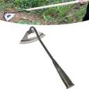 Garden Hoe All-Steel Hardened Hollow Hoe, Sharp Durable Garden Weeding Tools, Garden Edger Weeder Portable Household Vegetable Garden Shovel for Backyard (1Pack)