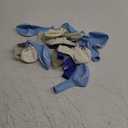 SUWEN Blue 2nd Birthday Balloons 38PCS 12Inch Latex Number Printed Balloons 1-9 Happy 2 Year Old Birthday Party Anniversary Decorations for Boys