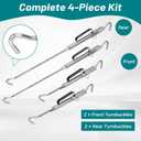 Heavy Duty Truck Camper Tie Downs Turnbuckles, Premium Turnbuckle Tie Down Set for Slide-in Camper, Designed for Truck Camper Tie Downs