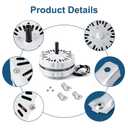 F0510B2944 F0510B2497 Power Vent Attic Fan Motor & 58033 Adjustable Thermostat Control Kit Replacement for Lomanco Lomancool 2000, 1800 Series