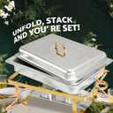 9QT Chafing Dishes for Buffet 4 Pack, Chafing Dish Buffet Set