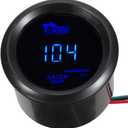 ESUPPORT Car 2" 52mm Digital Water Temp Gauge Blue LED Fahrenheit F
